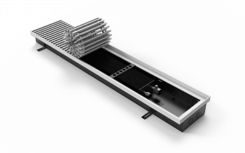 Встраиваемый в пол конвектор VITRON - это отопительный прибор, в котором установлен медно-алюминиевы